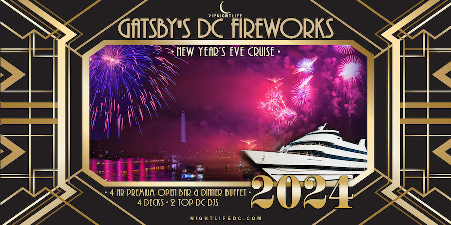 Gatsby's DC Fireworks New Year's Eve Yacht Party 2024