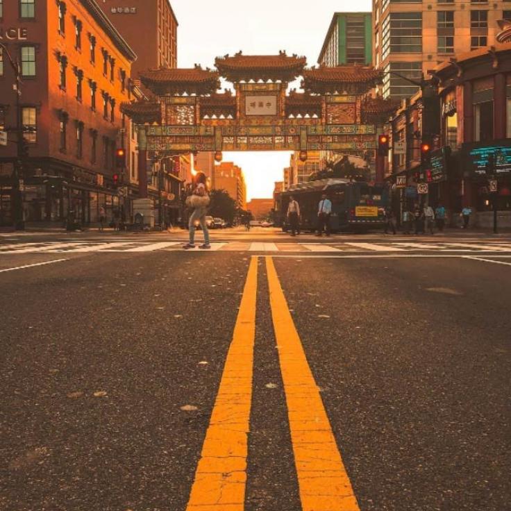 @_chriscruz - Sunrise at the Chinatown Friendship Archway - Neighborhoods in Washington, DC