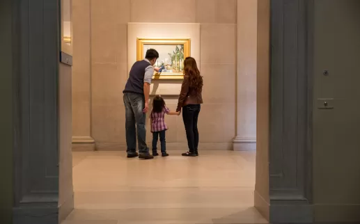Family at the Smithsonian Freer|Sackler Galleries on the National Mall - Free museums in Washington, DC
