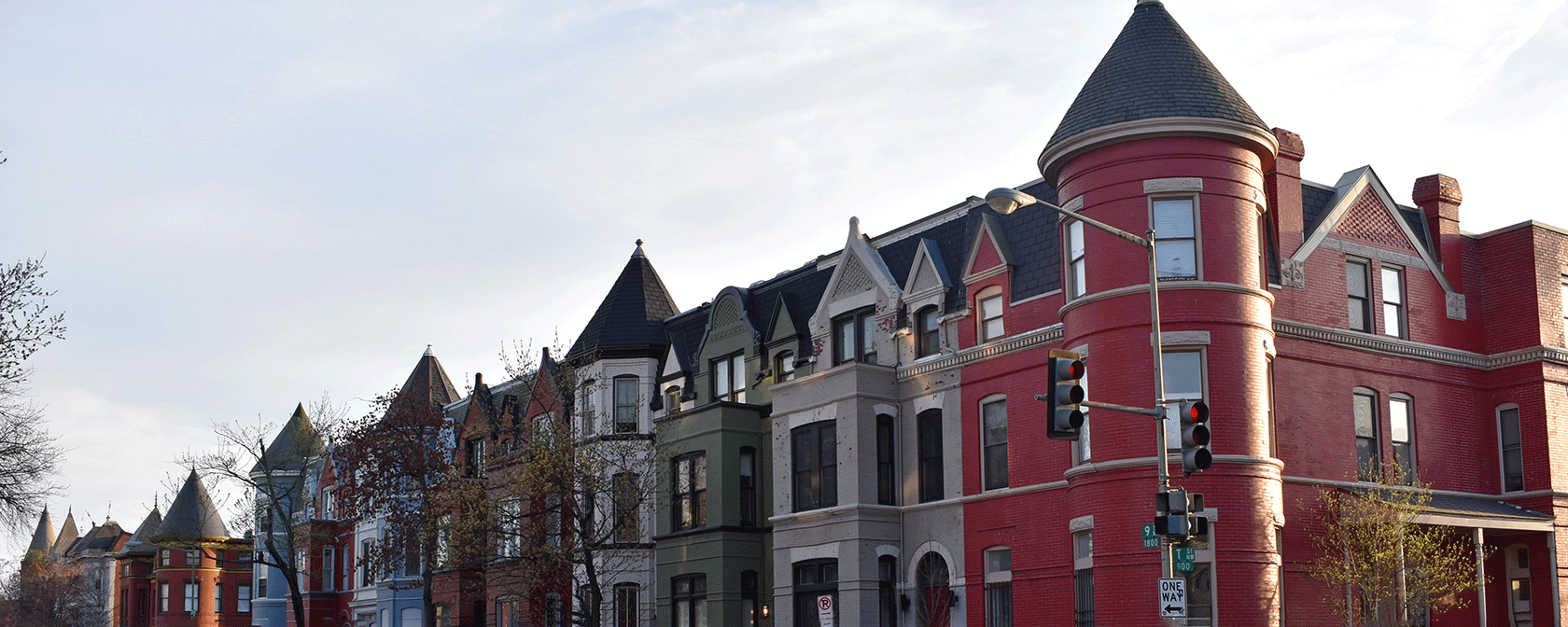 Row houses in the Shaw neighborhood